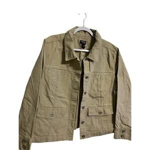Duck Head Guide Series Women's Utility Jacket Size 2XL Beige Tan Cotton